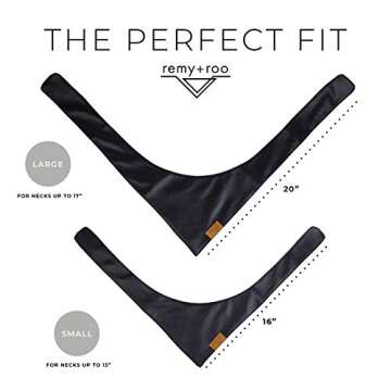 Remy+Roo Dog Bandanas - 2 Pack | Boujee Set | Premium Durable Fabric | Unique Shape | Adjustable Fit | Multiple Sizes Offered (Large)