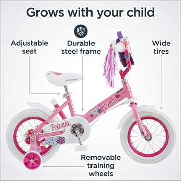 Schwinn Petunia Toddler Bicycle with Parent Handle 12-Inch