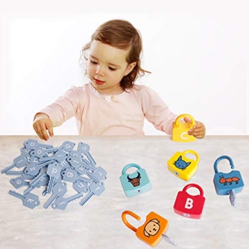 Dinhon Educational Letter Combination Locks for Kids