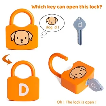 Dinhon Educational Letter Combination Locks for Kids