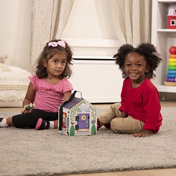 Melissa & Doug Take-Along Wooden Doorbell Dollhouse for Kids