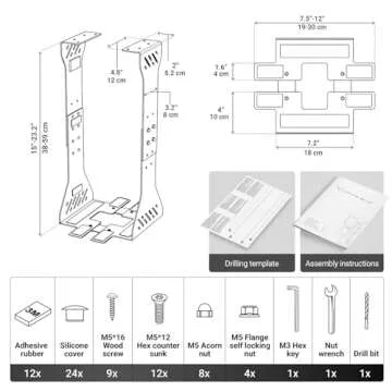 Heavy Duty Under Desk PC Holder for Maximum Support and Style