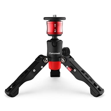IFOOTAGE Table Top Tripod, Professional Mini Tripod with 3/8 and 1/4 inches Quick Release Plate, Desktop Tripod for DSLR Camera, Video Camcorder, Mobile Phone and Action Cameras. Max Load 17.6 lbs