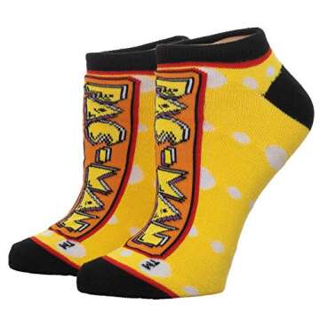 Bioworld Pac-Man Ankle Sock Set - 5-Pack