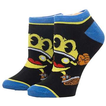 Bioworld Pac-Man Ankle Sock Set - 5-Pack