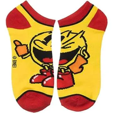 Bioworld Pac-Man Ankle Sock Set - 5-Pack