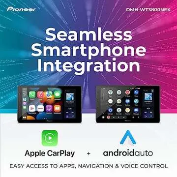 Pioneer DMH-WT3800NEX Digital Multimedia Receiver with Wireless Apple CarPlay and Android Auto, 9” Capacitive Floating Screen, Single-DIN, Built-in Bluetooth and WiFi, Amazon Alexa via App