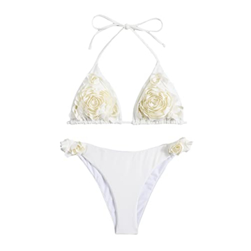 OYOANGLE Floral Bikini Set for Stylish Women Summer Swimming