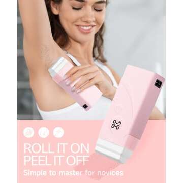 Waxfans Roll on Wax Kit, Wax roller,Waxing Kit for Women,Wax Kit for Hair Removal, Roll on Wax for S...