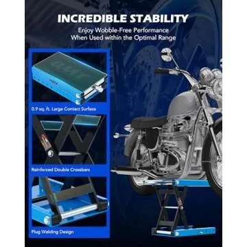 Orion Motor Tech Motorcycle Lift Up to 1100 lbs Capacity