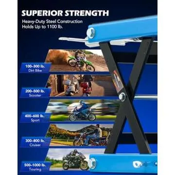 Orion Motor Tech Motorcycle Lift Up to 1100 lbs Capacity