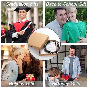 To My Son Bracelet from Mom as Valentines Day Gifts for Son, Handmade Son Gifts from Mom as Valentin...