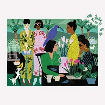 Galison Pajama Mamas Puzzle – Stunning 1000-Piece Jigsaw Puzzle