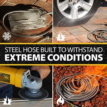 Bionic Steel 25 FT Kink-Free Garden Hose with Nozzle