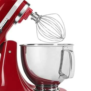 K45WW Dishwasher Safe Wire Whip Attachment 6 Wire Whisk Upgrade Real Stainless Steel Fits KitchenAid...