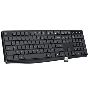 Ergonomic LOVAKY MK98 Wireless Keyboard for All Devices