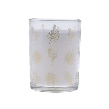 DW Home Vivid Collection Uniquely Scented Hand Poured Candles, Medium Single Wick Candles, 40 Hours Burn Time, 8.17oz, 5 Different Aromatic Scents to Choose from (Grapefruit & Sage)