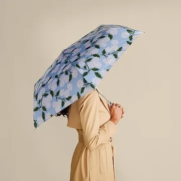 Rifle Paper Co. Stylish Umbrella with Wooden Handle