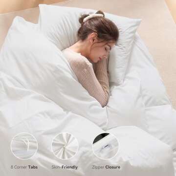 Ventidora 3 Piece Duvet Cover Set Cal King Size,100% Organic Washed Cotton Linen Feel Like Textured, Luxury Soft and Breatheable Bedding Set with Zipper Closure(1 Comforter Cover + 2 Pillowcases)