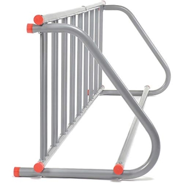 All-Steel Grid Rack Holds 9 Bikes Powder Coated Durable