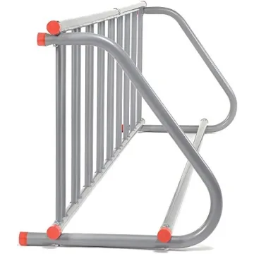 All-Steel Grid Rack Holds 9 Bikes Powder Coated Durable