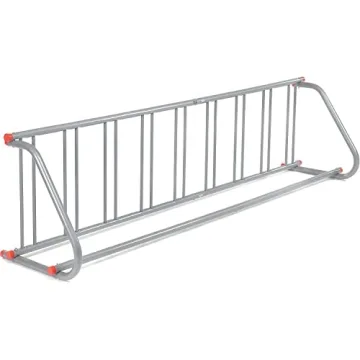 All-Steel Grid Rack Holds 9 Bikes Powder Coated Durable