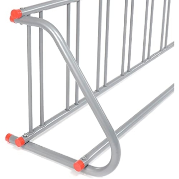 All-Steel Grid Rack Holds 9 Bikes Powder Coated Durable