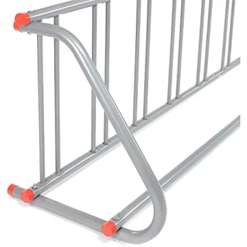 All-Steel Grid Rack Holds 9 Bikes Powder Coated Durable