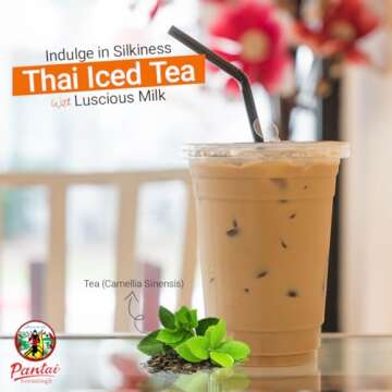 Thai Iced Tea Mix, Traditional Restaurant Style, 16 oz. (Pack of 2)