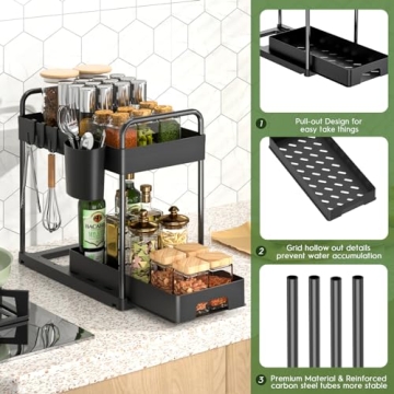 ZIZOTI Under Sink Organizers - Multi-Use Storage Solutions