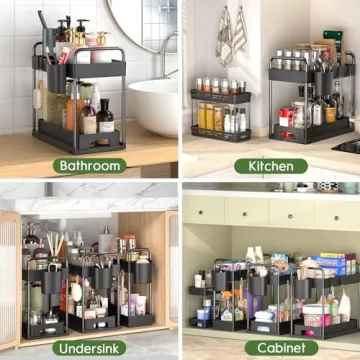 ZIZOTI Under Sink Organizers - Multi-Use Storage Solutions