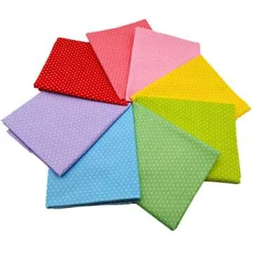 iNee Mini Polka Dot Fat Quarters Cotton Fabric Bundles