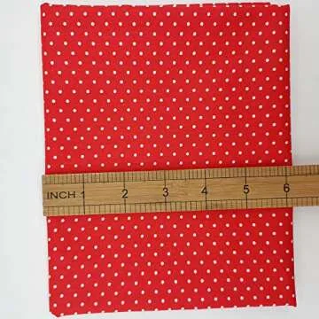 iNee Mini Polka Dot Fat Quarters Cotton Fabric Bundles