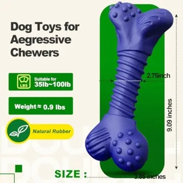 Doudele Indestructible Dog Chew Toy for Aggressive Chewers