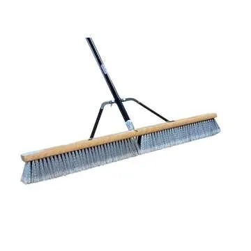 American Select Tubing Pbsa36004 Heavy Duty 36" Smooth-Surface Push Broom with Silver/Black Handle