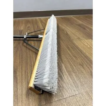 American Select Tubing Pbsa36004 Heavy Duty 36" Smooth-Surface Push Broom with Silver/Black Handle