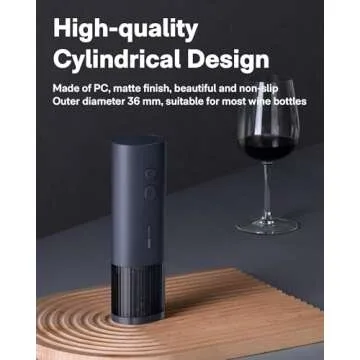 HOTO Electric Wine Opener, Automatic Bottle Opener with Foil Cutter, Uncorks 170+ Bottles, 10s Instant Opening, Battery Operated Corkscrew Wine Opener, Ideal Gifts for Wine Lover Wedding Party Home