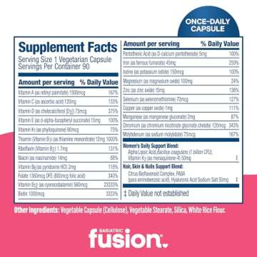 Optimal Bariatric Multivitamin for Women with Iron