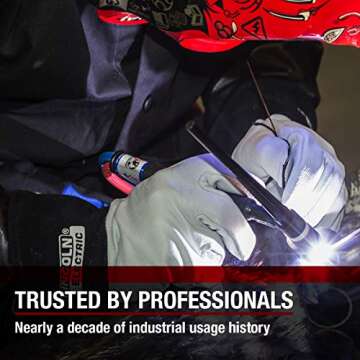 Lincoln Electric Grain Leather TIG Welding Gloves | High Dexterity | XL | K2981-XL, White/Black