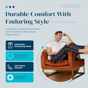 Active Club Men’s Fleece Pajama Pants - Comfy Style and Warmth