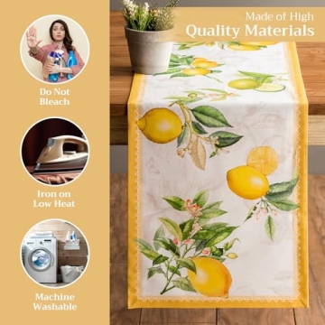 Maison d' Hermine Limoncello 100% Cotton Table Runner