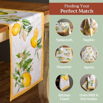 Maison d' Hermine Limoncello 100% Cotton Table Runner