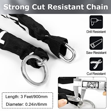 Titanker Heavy Duty Bike Chain Lock with U Lock