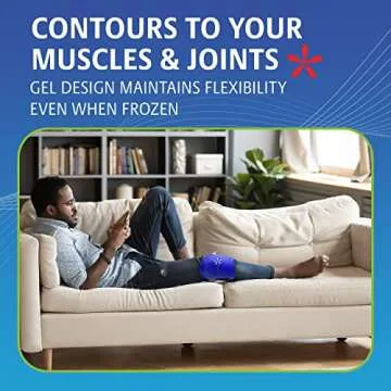 TheraPAQ Reusable Ice Pack - 14x6 Hot/Cold Gel for Shoulder, Knee, Back, Ankle Relief