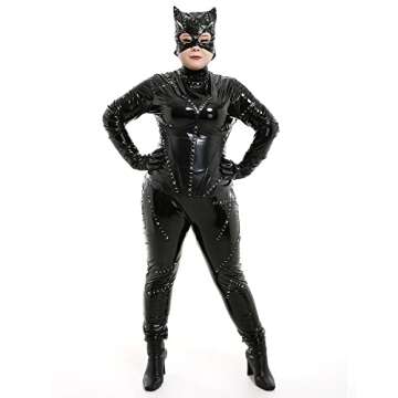 Plus Size Black Catsuit Costume for Halloween & Cosplay