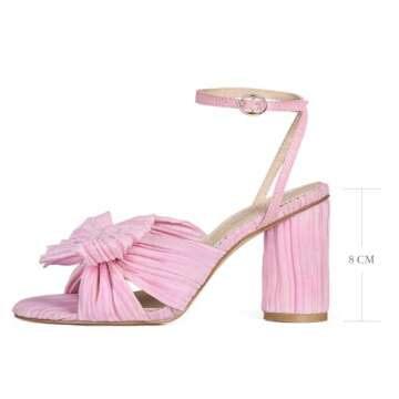 MUCCCUTE Women's Bow Knot Heeled Sandals: Stylish Comfort for Modern Women