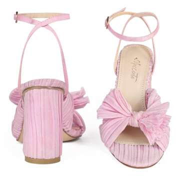 MUCCCUTE Women's Bow Knot Heeled Sandals for Every Occasion