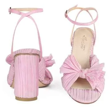 MUCCCUTE Women's Bow Knot Heeled Sandals for Every Occasion