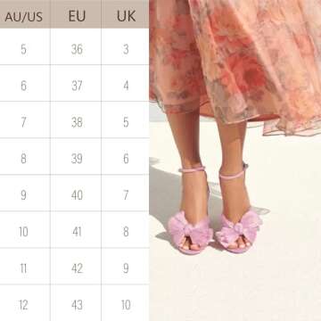 MUCCCUTE Women's Bow Knot Heeled Sandals for Every Occasion