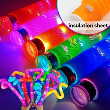 Glow in the Dark Light up Pop Tubes for Parties